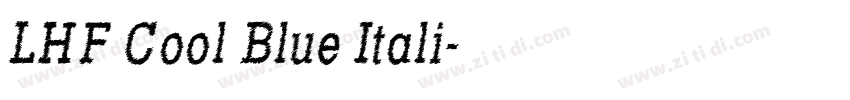 LHF Cool Blue Itali字体转换